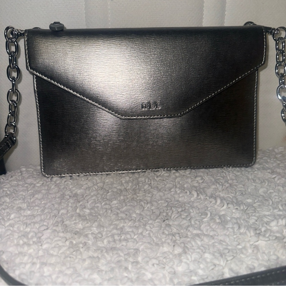 RALPH LAUREN CLUCH Silver